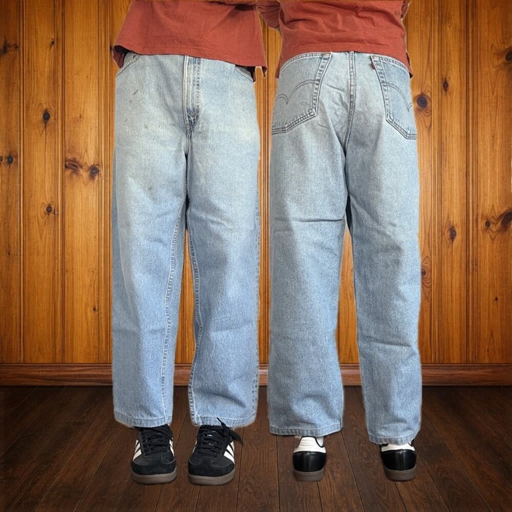 Levi's 38x27 Vintage 550 Jeans Blue Relaxed Tapered
